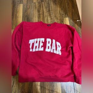 The Bar red sweatshirt